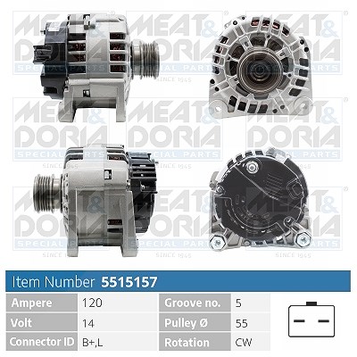 Meat & Doria Generator [Hersteller-Nr. 5515157] für Dacia, Nissan, Renault