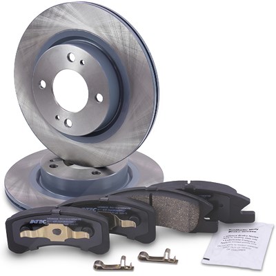 Bestprice Bremsscheiben + Bremsbeläge Vorderachse für Mitsubishi