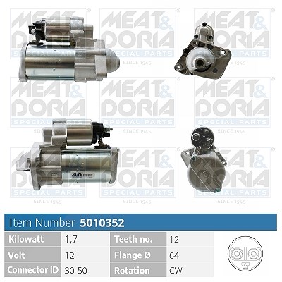Meat & Doria Starter [Hersteller-Nr. 5010352] für Renault