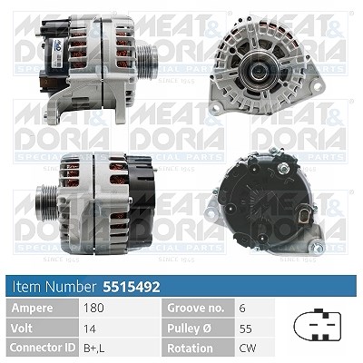 Meat & Doria Generator [Hersteller-Nr. 5515492] für Fiat, Iveco