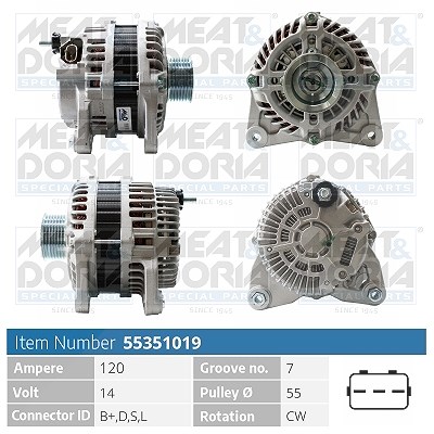 Meat & Doria Generator [Hersteller-Nr. 55351019] für Nissan