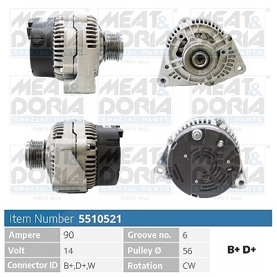 Meat & Doria Generator [Hersteller-Nr. 5510521] für Mercedes-Benz