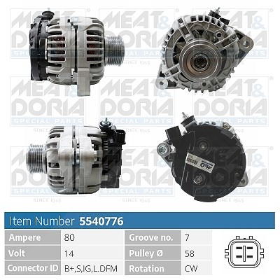 Meat & Doria Generator [Hersteller-Nr. 5540776] für Toyota