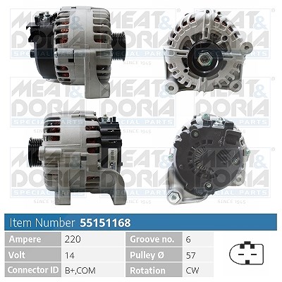 Meat & Doria Generator [Hersteller-Nr. 55151168] für BMW
