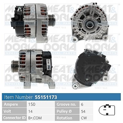 Meat & Doria Generator [Hersteller-Nr. 55151173] für BMW