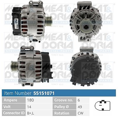 Meat & Doria Generator [Hersteller-Nr. 55151071] für BMW, Alpina