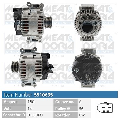 Meat & Doria Generator [Hersteller-Nr. 5510635] für Audi