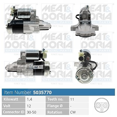 Meat & Doria Starter [Hersteller-Nr. 5035770] für Mazda