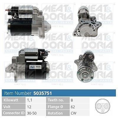 Meat & Doria Starter [Hersteller-Nr. 5035751] für Renault