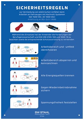 Sw Stahl Aushang "Sicherheitsregeln" [Hersteller-Nr. 07338L]