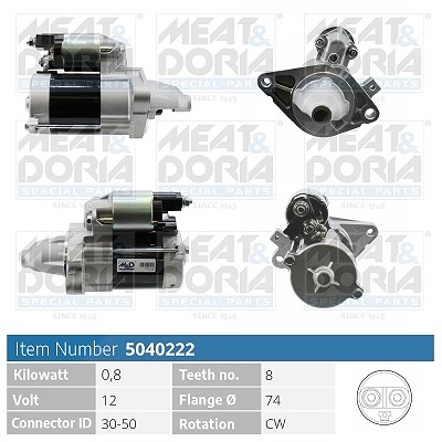 Meat & Doria Starter [Hersteller-Nr. 5040222] für Toyota