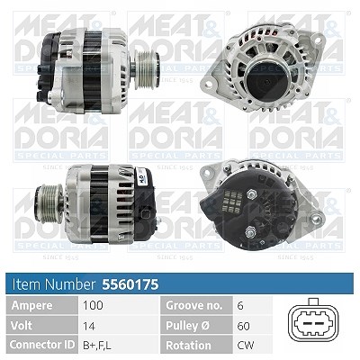 Meat & Doria Generator [Hersteller-Nr. 5560175] für Opel