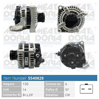 Meat & Doria Generator [Hersteller-Nr. 5540015] für Jeep