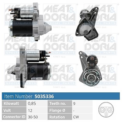Meat & Doria Starter [Hersteller-Nr. 5035336] für Dacia, Renault