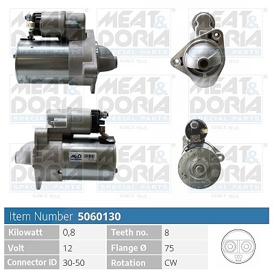 Meat & Doria Starter [Hersteller-Nr. 5060130] für Daewoo, Chevrolet