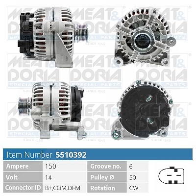 Meat & Doria Generator [Hersteller-Nr. 5510392] für BMW