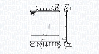 Magneti Marelli Kühler, Motorkühlung [Hersteller-Nr. 350213174800] für Hyundai