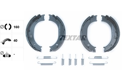 Textar Bremsbackensatz, Feststellbremse [Hersteller-Nr. 91055100] für Puch, Mercedes-Benz, VW
