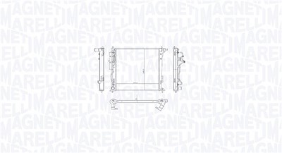 Magneti Marelli Kühler, Motorkühlung [Hersteller-Nr. 350213216300] für Hyundai