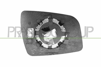Prasco Spiegelglas, Außenspiegel [Hersteller-Nr. OP7177514] für Vauxhall, Opel