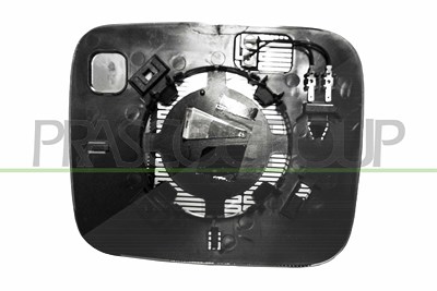 Prasco Spiegelglas, Außenspiegel [Hersteller-Nr. JE1007513] für Jeep
