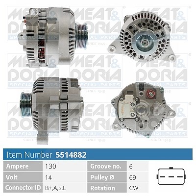 Meat & Doria Generator [Hersteller-Nr. 5514882] für Ford