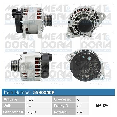 Meat & Doria Generator [Hersteller-Nr. 5530040R] für Lancia, Fiat, Alfa Romeo