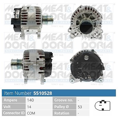 Meat & Doria Generator [Hersteller-Nr. 5510528] für Audi, Skoda, VW, Seat