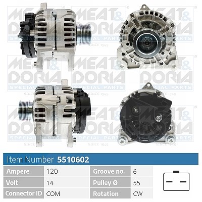 Meat & Doria Generator [Hersteller-Nr. 5510602] für Renault