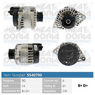 Meat & Doria Generator [Hersteller-Nr. 5540790] für Fiat, Alfa Romeo, Lancia