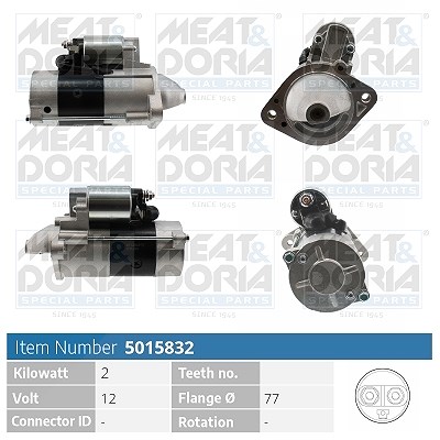 Meat & Doria Starter [Hersteller-Nr. 5015832] für Hyundai, Mitsubishi, Kia