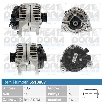 Meat & Doria Generator [Hersteller-Nr. 5510887] für Ford