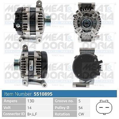 Meat & Doria Generator [Hersteller-Nr. 5510895] für Opel