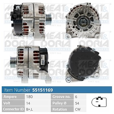 Meat & Doria Generator [Hersteller-Nr. 55151169] für BMW