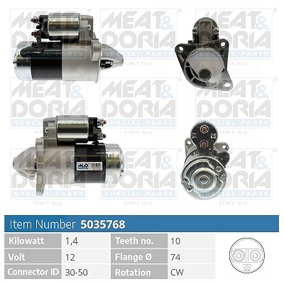 Meat & Doria Starter [Hersteller-Nr. 5035768] für Ford Usa, Mazda, Kia