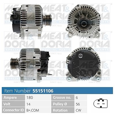 Meat & Doria Generator [Hersteller-Nr. 55151106] für Audi