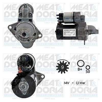 Meat & Doria Starter [Hersteller-Nr. 5010139G] für Vauxhall, Chevrolet, Daewoo, Opel