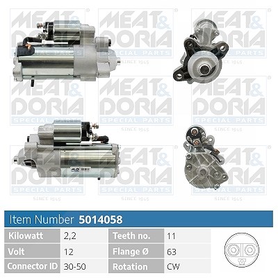Meat & Doria Starter [Hersteller-Nr. 5014058] für Ford