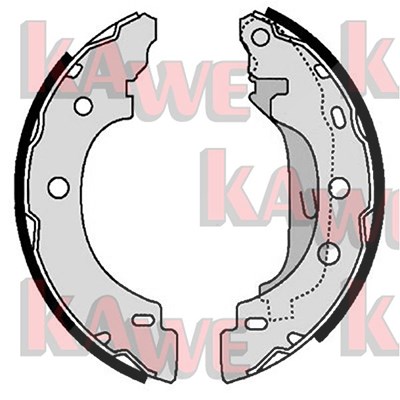Kawe Bremsbackensatz [Hersteller-Nr. 07330] für Nissan, Renault, Dacia