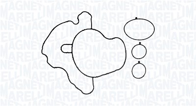 Magneti Marelli Wasserpumpe, Motorkühlung [Hersteller-Nr. 350984190000] für Jeep, Maserati