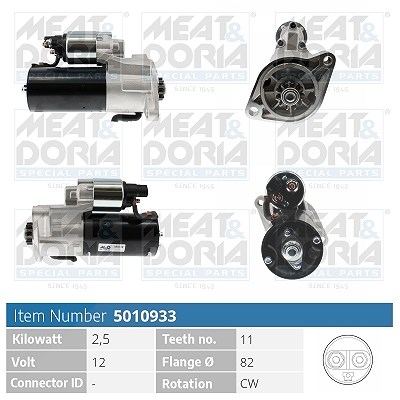Meat & Doria Starter [Hersteller-Nr. 5010933] für Toyota