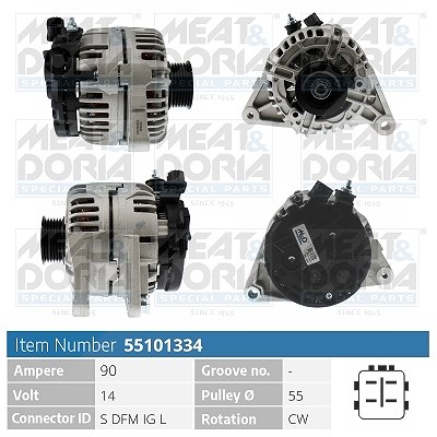 Meat & Doria Generator [Hersteller-Nr. 55101334] für Toyota