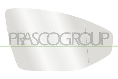 Prasco Spiegelglas, Außenspiegel [Hersteller-Nr. AD0687523] für Audi