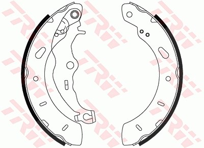 Trw Bremsbackensatz [Hersteller-Nr. GS8806] für Ford