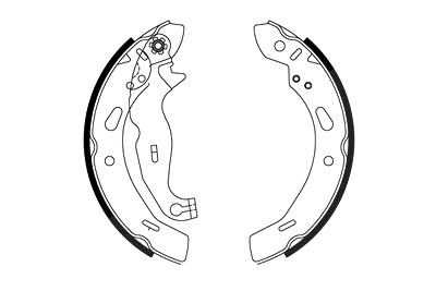 Trw Bremsbackensatz [Hersteller-Nr. GS8814] für Ford