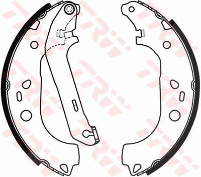 Trw Bremsbackensatz [Hersteller-Nr. GS8471] für Ford