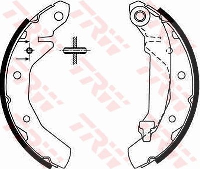 Trw Bremsbackensatz [Hersteller-Nr. GS8645] für Daewoo, Chevrolet, Proton