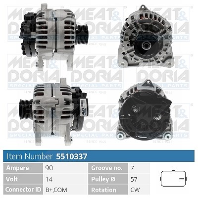 Meat & Doria Generator [Hersteller-Nr. 5510337] für Renault