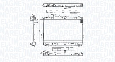Magneti Marelli Kühler, Motorkühlung [Hersteller-Nr. 350213110400] für Hyundai