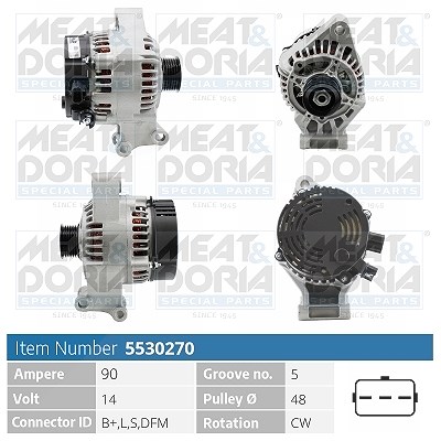 Meat & Doria Generator [Hersteller-Nr. 5530270] für Ford